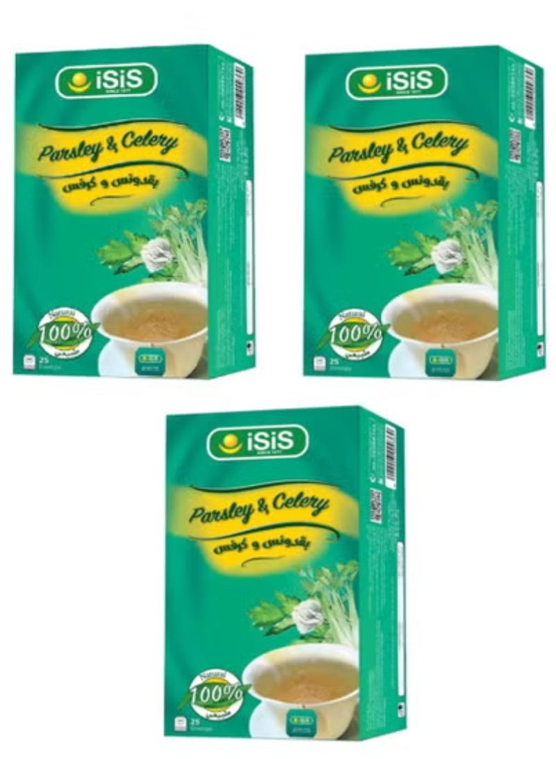 ISIS Three Pieces of Parsley & Celery 50g ( 25 Envelopes ) 