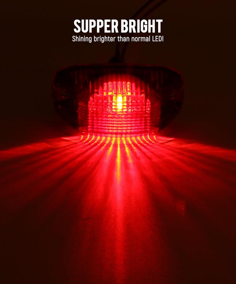 Partsam 5pcs Replacement for Ram Promaster 1500 2500 3500 Rear Cab Marker Roof Lights Rear Roof Mounted Cab Light Lamps Top Clearance Assembly 2014 2015 2016 2017 2018 2019 2020 w/replaceable Bulbs - Image 4