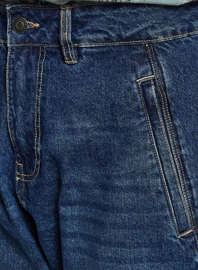 لي كوبر Lee Cooper Men Flared Mid Rise Panelled Jeans