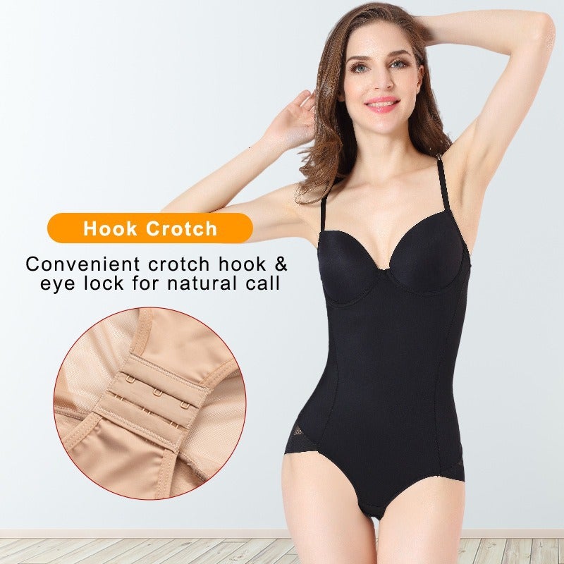 Summer Ultra-Thin Shaping Bodysuit with Tummy Control and Push-up, Lace-up Waist Cincher, Breathable Women's Shapewear - Image 2