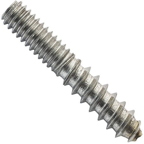 Rockler Steel Hanger Bolts - Heavy-Duty 5/16" - 18 x 3 Screws for Furniture Assembly, Wood Joints & Corner Brackets - Durable Double Ended Screws for Cabinet & Shutter Installations (8 Pack) - Image 4