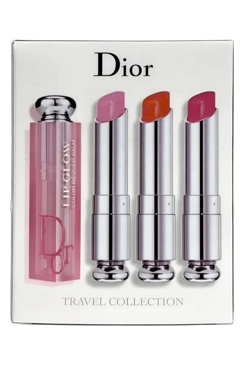 Dior Addict Lip Glow Lip Balm Kit - Coral 004 & Pink 001&012 (3 x 3.2g) - Image 1