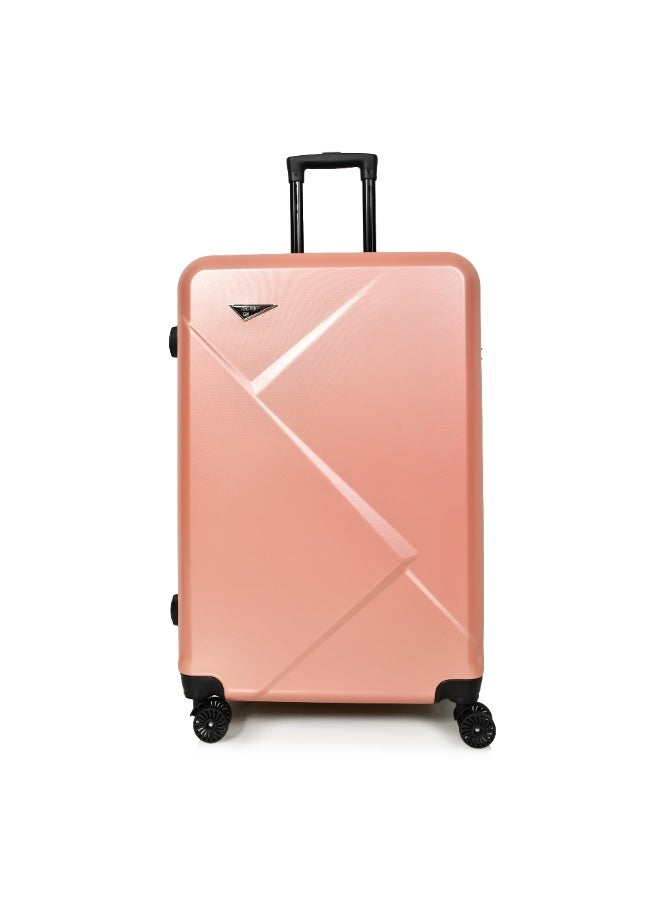 MORANO Hard-Side Luggage Set for Unisex Lightweight 4 Double Wheeled Suitcase with Built-In Type Lock (Set of 3 Pcs,roze gold - Image 4