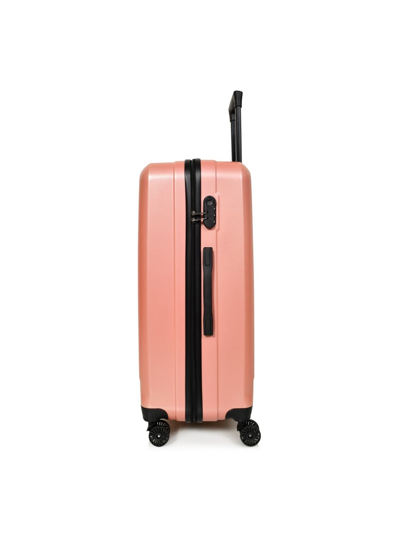 MORANO Hard-Side Luggage Set for Unisex Lightweight 4 Double Wheeled Suitcase with Built-In Type Lock (Set of 3 Pcs,roze gold - Image 5