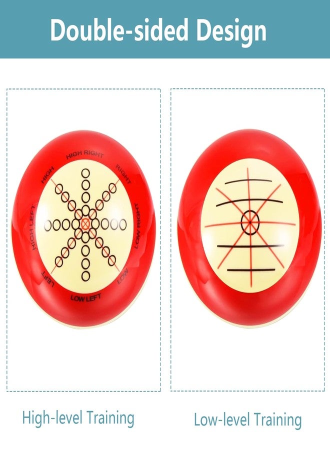 HEYLEAYAR 2 Pcs Billiard Training Cue Ball,Pool Cue Ball Practice with Dots,Inchluded Billiard Gloves,Pool Table Marker Dots,Billiard Balls Used in American Billiards Eight Balls - Image 4
