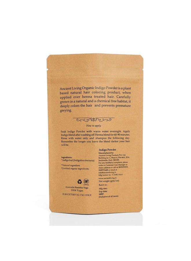 Ancient Living Organic Indigo Powder Pouch 100 Gm  - Image 2