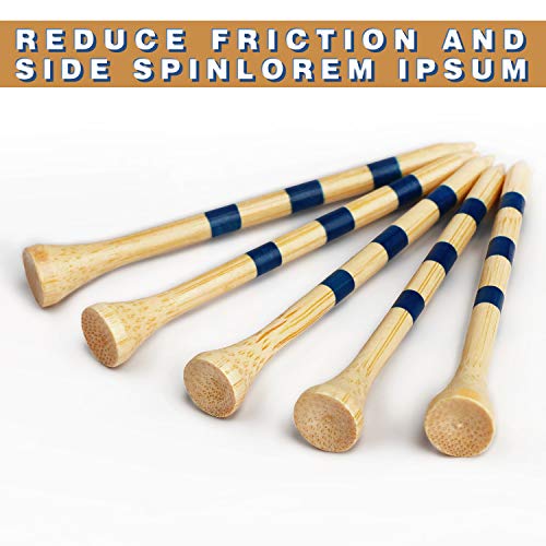 CHAMPKEY Premium Bamboo Golf Tees Pack of 170-120 Pcs Long Tees with 50 Pcs Short Tees Assorted Pack - Friendly Biodegradable Material Golf Tee（3-1/4"） - Image 4