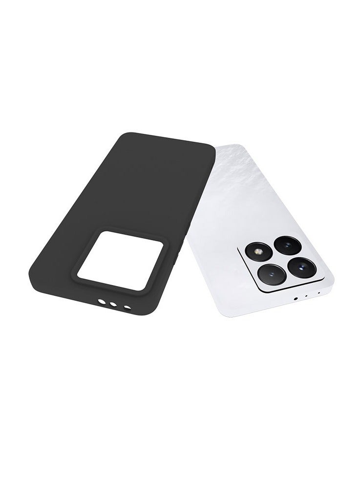 يوارب كينج غطاء حماية من السيليكون السائل الناعم المضاد للخدش لهاتف Xiaomi 14T 5G أسود - Image 2