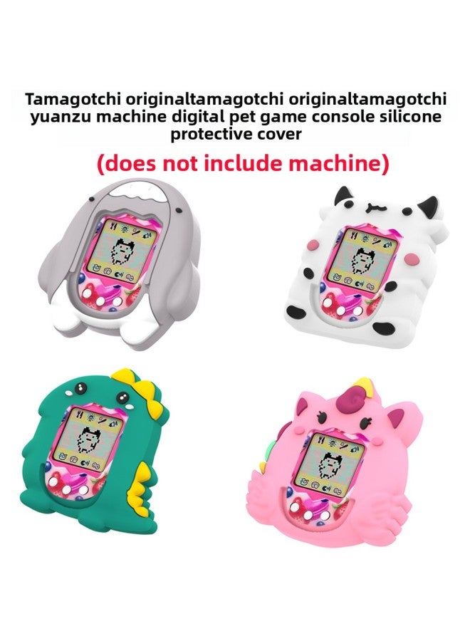 general Suitable For Tuo Ma Ge Zi Tamagotchi Original Yuan Zu Machine Electronic Game Machine Silicone Protective Cover-Product Color:C1501 Shark - Image 2