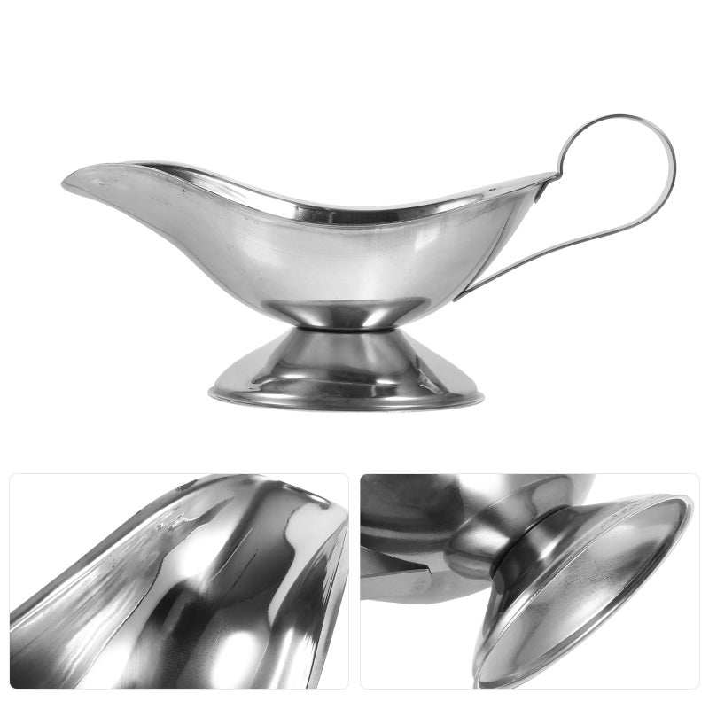 Stainless Steel Sauce Pot Sauce Storage Holder Home Sauce Container Restaurant Sauce Cup (21x9.5x8cm) - Image 2