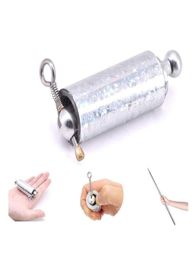 BLAGO Magic Stick Silver Appearing Pocket Cane 1 Pcs Silver Stage Magic Trick Prop Stretchable Extendable Stick For Magic Tricks/Safety/Stress Relief (Pack Of 1), Kids - Image 2