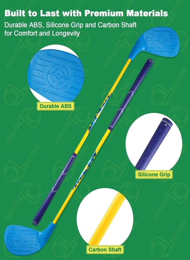 HOTWIND Backyard Golf Game Clubs 2 Pack with 5”x 3.5” Oversize Heads and 36” Lightweight Carbon Shaft for Adults Play Outdoor Golf Yard Game in Grass Parks and Yards Hit Plastic and Foam Balls - Image 3