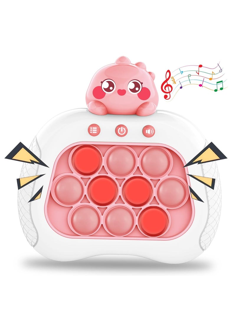 Gonice DInosaur Fast Push Game, Pop Bubble Fidget Toy Quick Push Light Up Popping Game Toys  - Image 1