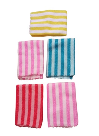 Microfiber towels, striped model, in multiple colors, suitable for use in the kitchen and for many purposes - set of 5 pieces - pzsku/Z61F4177261DF5C5D92F4Z/45/_/1731317755/4d4af91c-578a-4f9c-83bc-686fa2d78465