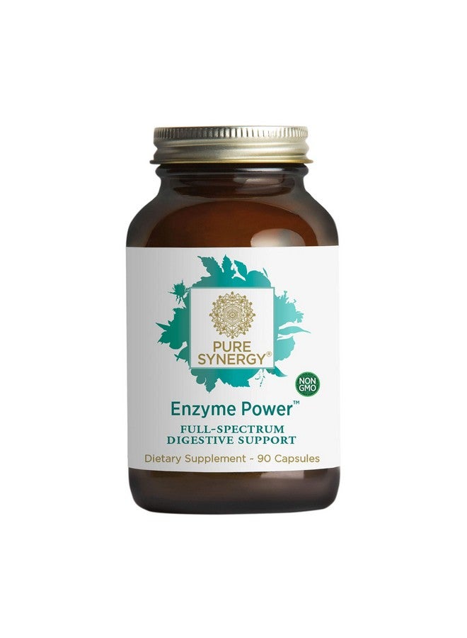 Pure Synergy Enzyme Power ; 90 Capsules ; Nongmo ; 15+ Plantbased Enzymes For Digestion Including Bromelain Lipase And Amylase - Image 1