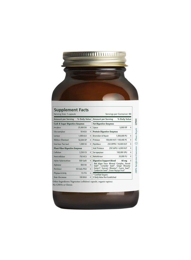 Pure Synergy Enzyme Power ; 90 Capsules ; Nongmo ; 15+ Plantbased Enzymes For Digestion Including Bromelain Lipase And Amylase - Image 3