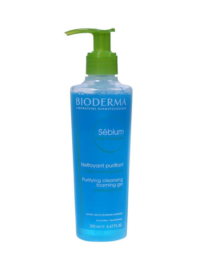 Bioderma Sebium Moussant Purifying Cleansing Foaming Gel 200ml - Image 1