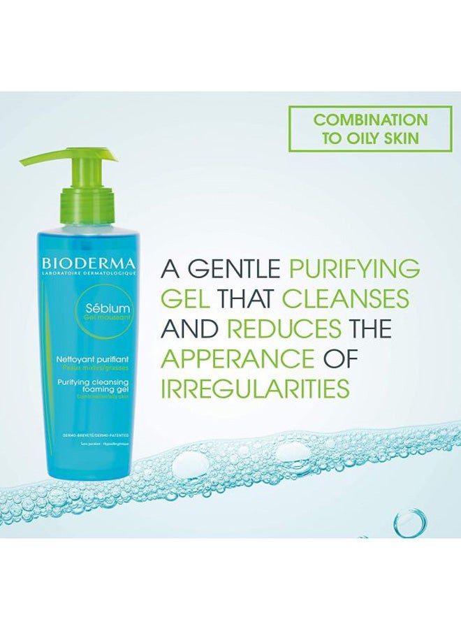 Bioderma Sebium Moussant Purifying Cleansing Foaming Gel 200ml - Image 3