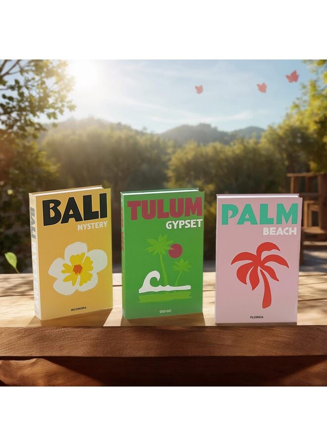 قطع من الكتب الزخرفية المزيفة، كتب مزيفة واقعية لديكور رف الكتب والمكتب المنزلي، تصميم عصري بسيط لديكور المنزل، هدية أنيقة للنساء - Image 2