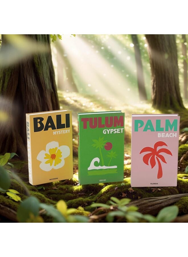 قطع من الكتب الزخرفية المزيفة، كتب مزيفة واقعية لديكور رف الكتب والمكتب المنزلي، تصميم عصري بسيط لديكور المنزل، هدية أنيقة للنساء - Image 4