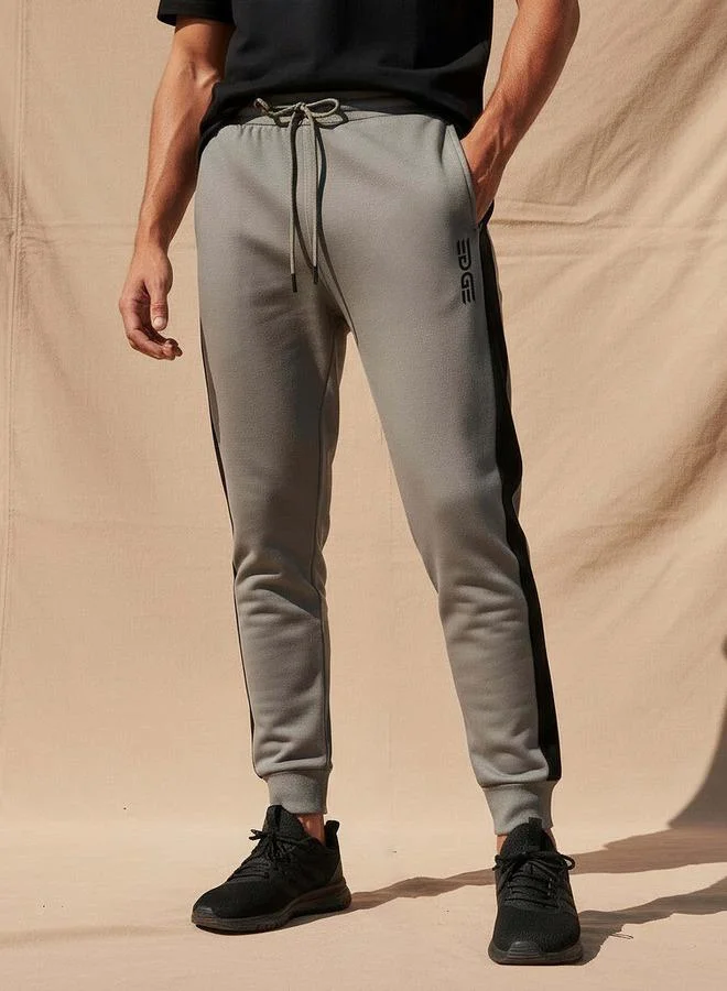 Men Joggers with Tape Detail