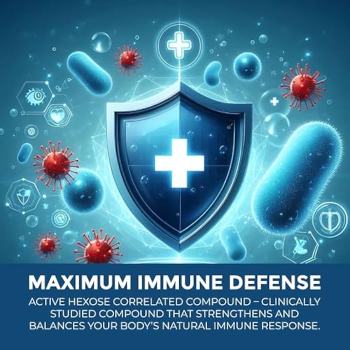 Leaping Lynx Active Hexose Correlated Compound 1500 mg, Clinically Studied Mushroom Extract for Immune System Support & Cellular Defense | 120 Capsules (40-Day Supply) | Non-GMO, Shiitake, Lion's Mane, Turkey Tail - Image 2