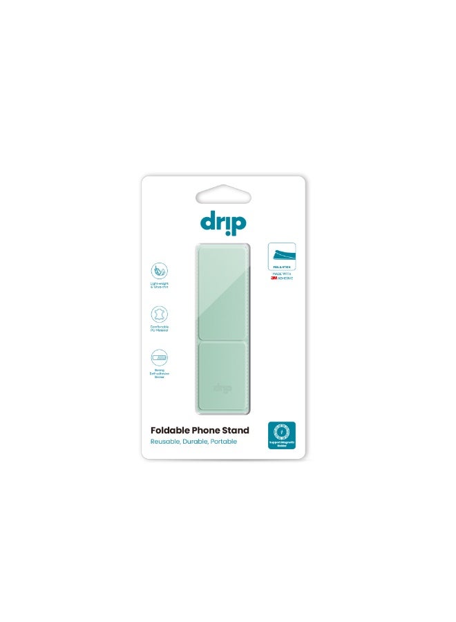DRIP Foldable Phone Stand – Mint Green | Adjustable Portable Desk Holder for Smartphones & Tablets - Image 3