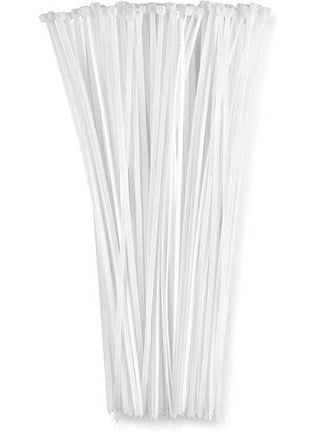 Immech Immech 12 Inch 300mm L X 36mm W MultiPurpose Cable Tie UV resistant Nylon Zip Wire Organizer Self Locking Tie Color White Pack of 200Pcs  - Image 4