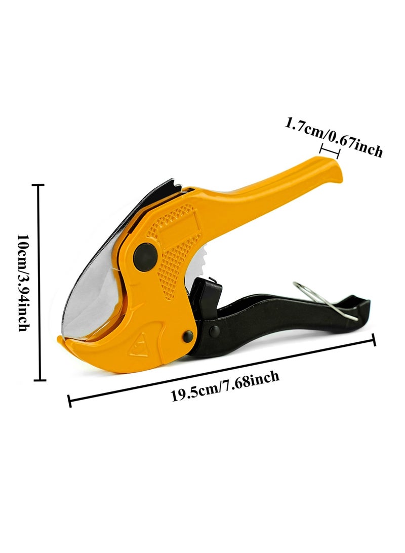 LOOPITYS Pipe Cutter 42MM PPR/PEX/PVC/PU/PP (from Ø1mm to Ø42mm) 1.25 inch Ratchet Adjustment Large Opening Manual Cutting Tool，for Vinyl and Rubber Tubing Cuter Tool Pipe widely used in home decoration, pipe repair,construction engineering and other felds. - Image 4