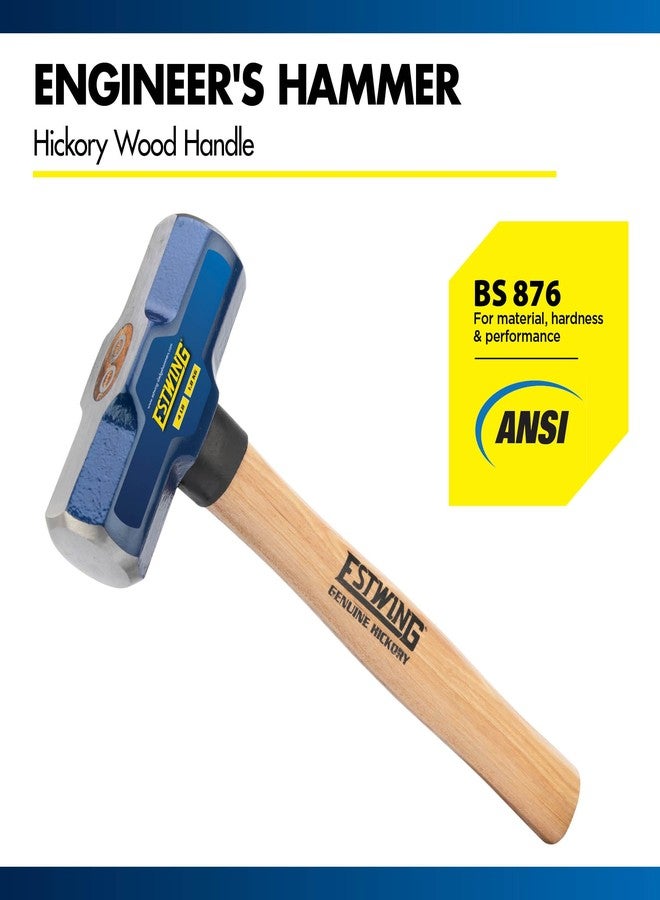 Estwing Engineer Hammer, 4 lb Head, 14" Hickory Wood Handle, #62313 - Image 2