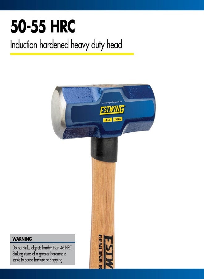 Estwing Engineer Hammer, 4 lb Head, 14" Hickory Wood Handle, #62313 - Image 5