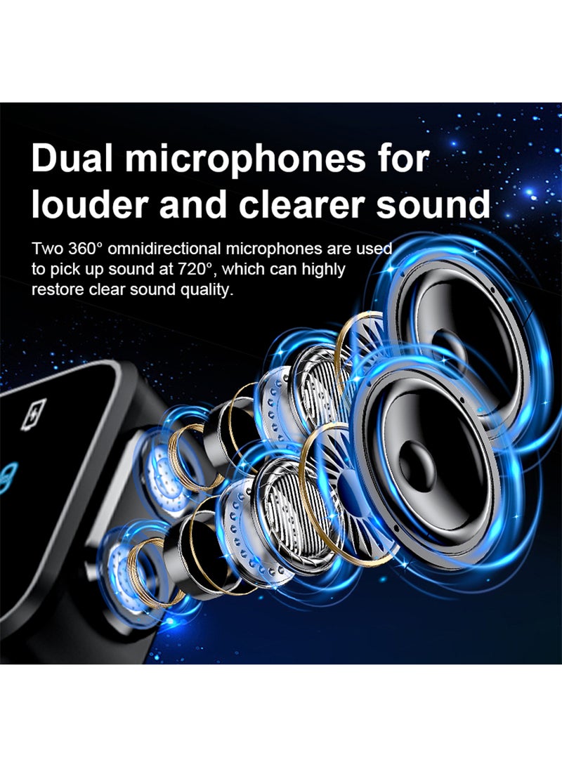 K32 Wireless Lavalier Microphones, Mini Microphone for iPhone iPad Android Camera USB-C, Mini Mic with Mute/Reverb/Noise Reduction, Real time Monitoring for Video Recording, Vlog, YouTube - Image 4