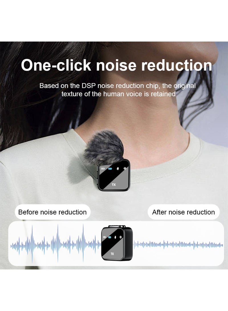 K32 Wireless Lavalier Microphones, Mini Microphone for iPhone iPad Android Camera USB-C, Mini Mic with Mute/Reverb/Noise Reduction, Real time Monitoring for Video Recording, Vlog, YouTube - Image 5