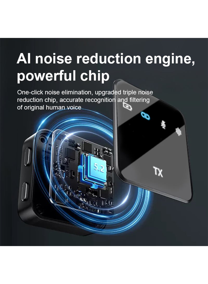 K32 Wireless Lavalier Microphones, Mini Microphone for iPhone iPad Android Camera USB-C, Mini Mic with Mute/Reverb/Noise Reduction, Real time Monitoring for Video Recording, Vlog, YouTube - Image 3