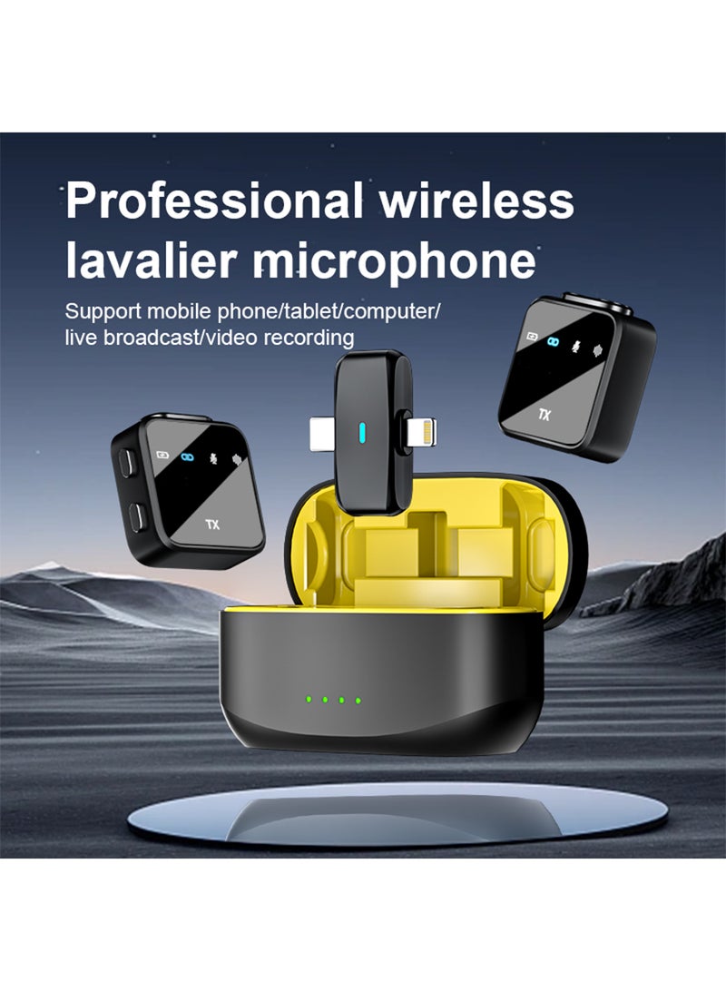 K32 Wireless Lavalier Microphones, Mini Microphone for iPhone iPad Android Camera USB-C, Mini Mic with Mute/Reverb/Noise Reduction, Real time Monitoring for Video Recording, Vlog, YouTube - Image 2