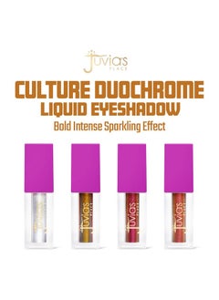 Juvia's Place Juvia's Place Culture Duochrome Liquid Eyeshadow - Liquid Eye Makeup for Glitter & Shine, Multi-colored Glitter Liquid Eyeshadow, Sparkly Makeup for Eyes, Women's Glitter Makeup Kit Addition (Fula)  - Image 2