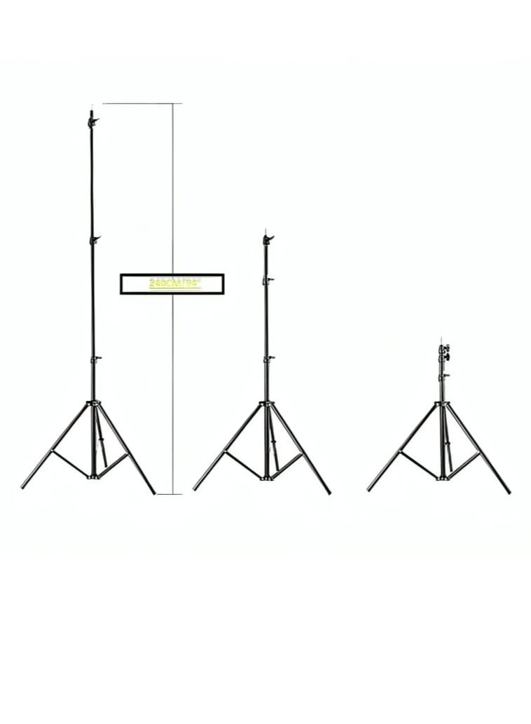 Professional Heavy Duty Light Stand Black - Image 3
