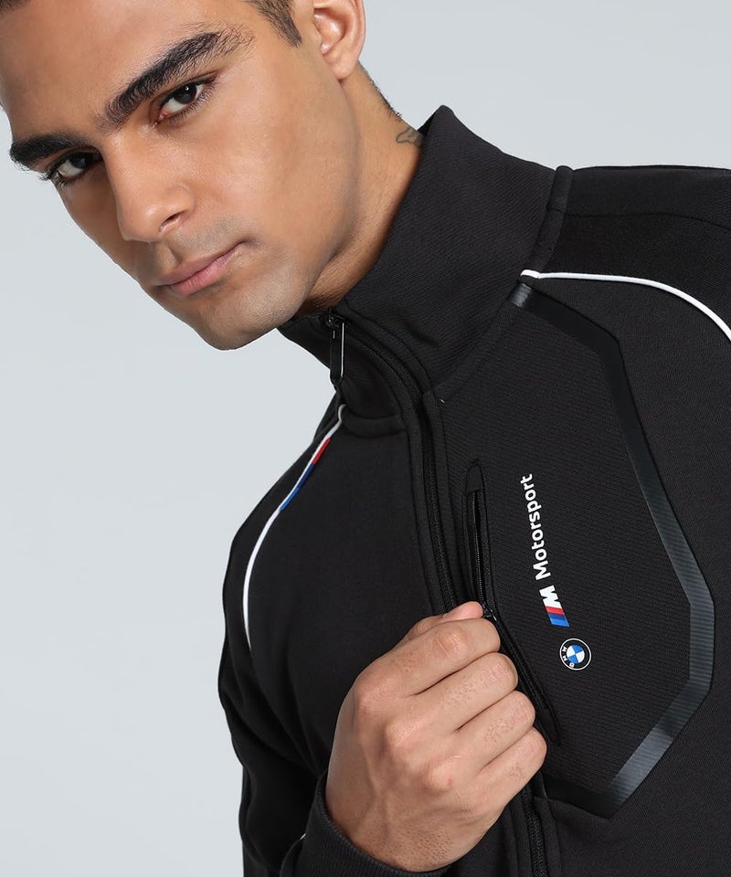 Puma Mens BMW MMS SWEAT JACKET,Black, XS (63061601) - Image 3