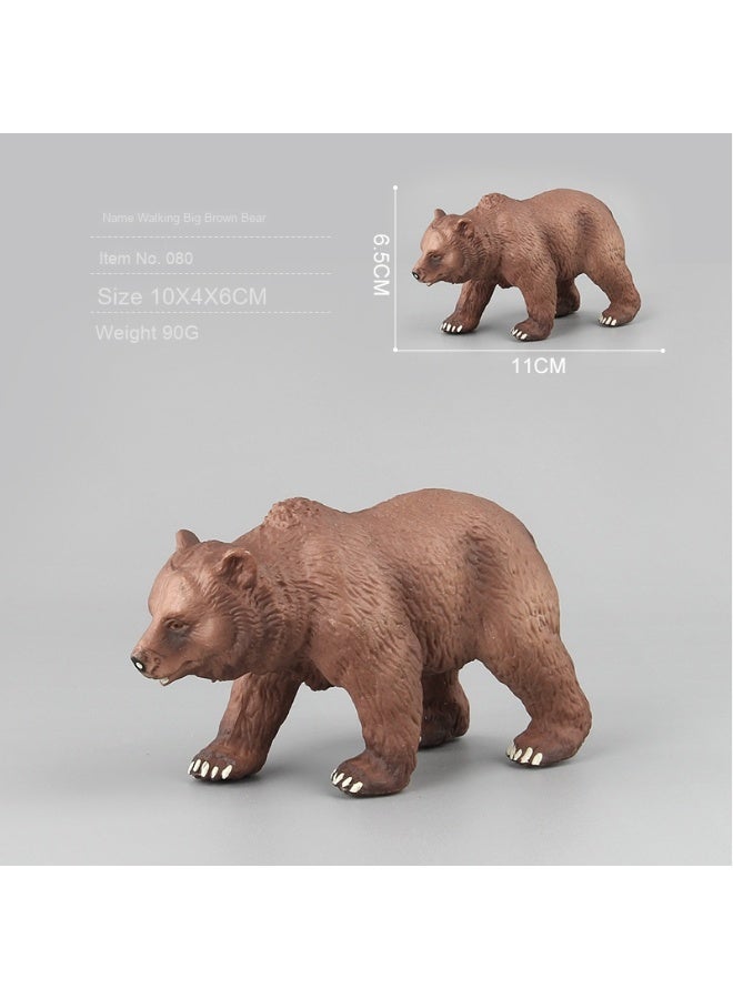 نيبمينينت مجموعة ألعاب نموذجية لحيوان دب بني كبير واقعي