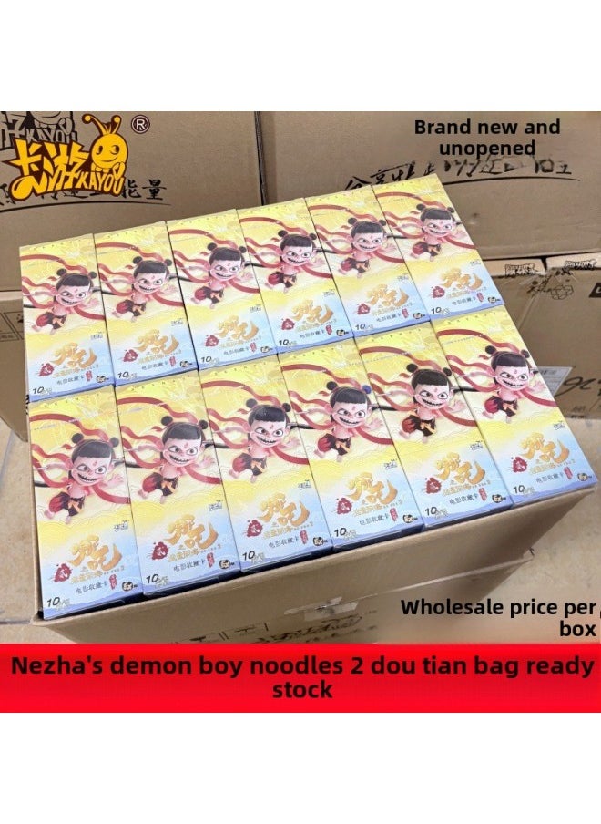 The Magic Child Of The Card Tour Makes The Sea, The Whole Box Of Cards, The Blind Box Of Cards, The Products Around The Movie Seal List-Color:Card Game Nezha 1 Box Of 18 Packs [retail Price 10 Yuan]  - Image 2
