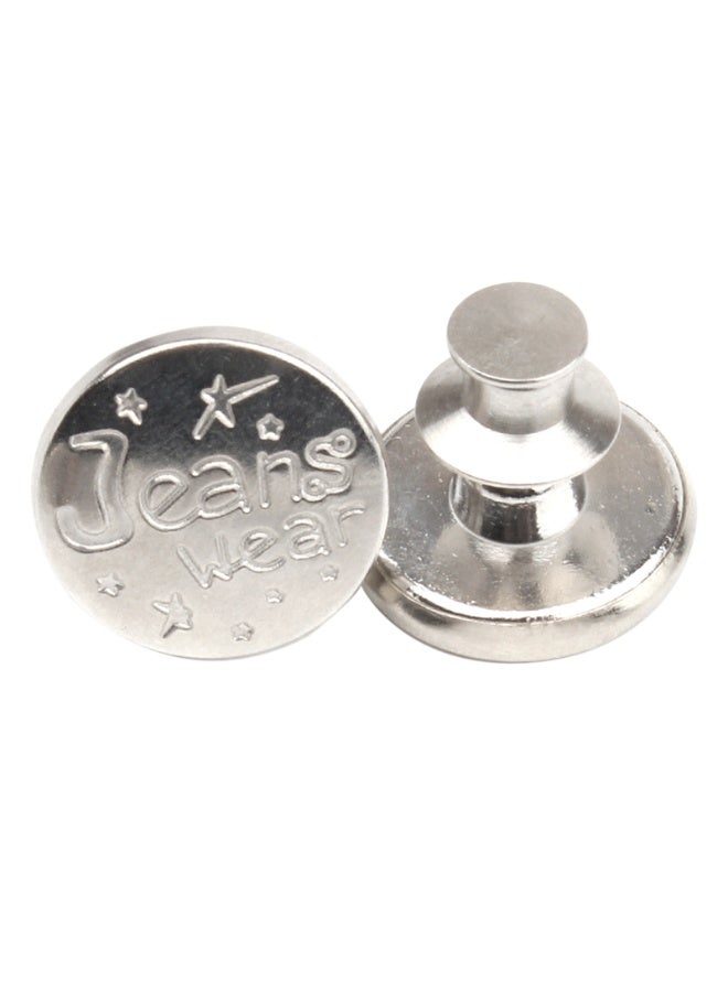 Jean Buttons pins, No Sew Instant Replacement Button，Adjustable 17mm Pants Buttons Kit, Set of 12  - Image 5
