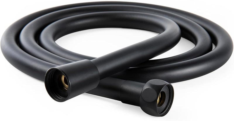 Offo Ultra-Flex Shower Hose, Premium RV PVC Handheld Shower Head Hose Flex Hoses Extension with Brass Insert and Nut for Bathing Pet Bathing, 60 in Matte Black - Image 1