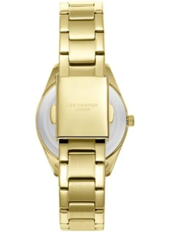 لي كوبر Lee Cooper Women's PC21S2M Movement Watch, Analog Display and Metal Strap - LC08014.130, Silver