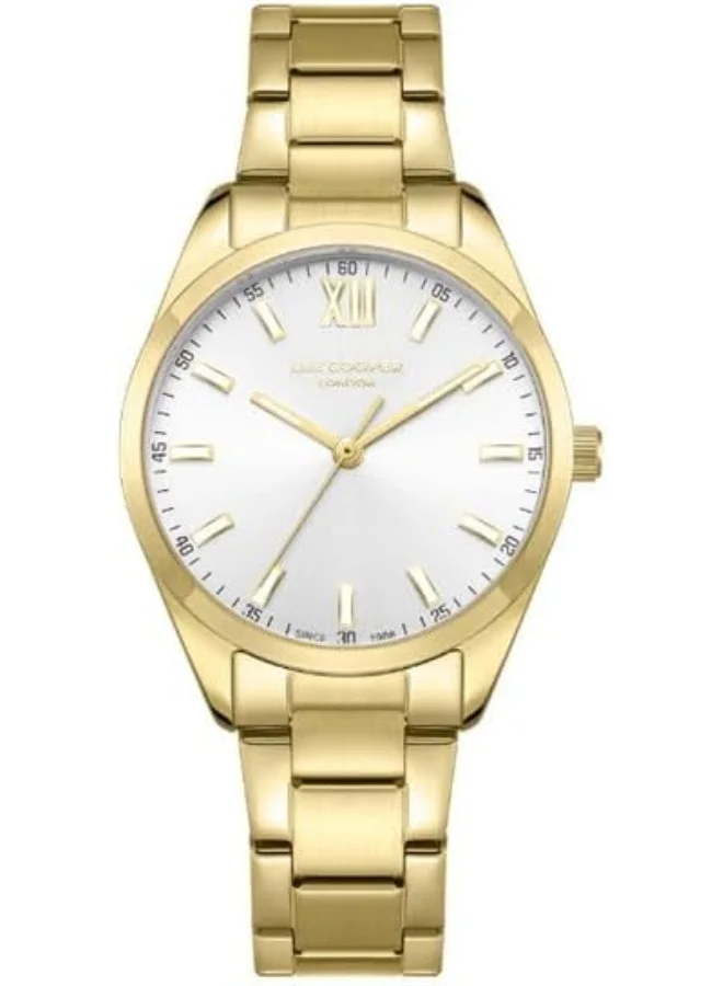 لي كوبر Lee Cooper Women's PC21S2M Movement Watch, Analog Display and Metal Strap - LC08014.130, Silver