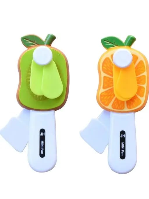 3Slide Mini Projector Torch for Kids 24 Patterns Friendzy Manual Hand Press Fruit Fan for Kids Combo - Image 2