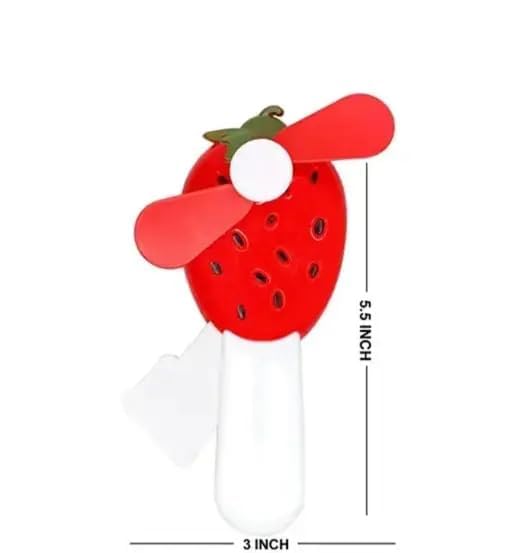 3Slide Mini Projector Torch for Kids 24 Patterns Friendzy Manual Hand Press Fruit Fan for Kids Combo - Image 3