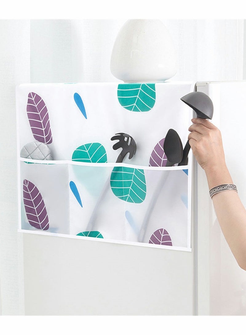 3pcs Waterproof Washer Dryer Covers with 6 Storage Pockets Perfect for Kitchen and Bathroom Home Decor 21x51 Inches - Image 2