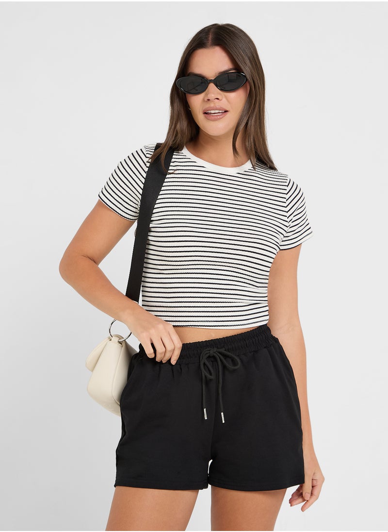 Ginger Basics - Stripe Crew Neck T-Shirt - Image 1