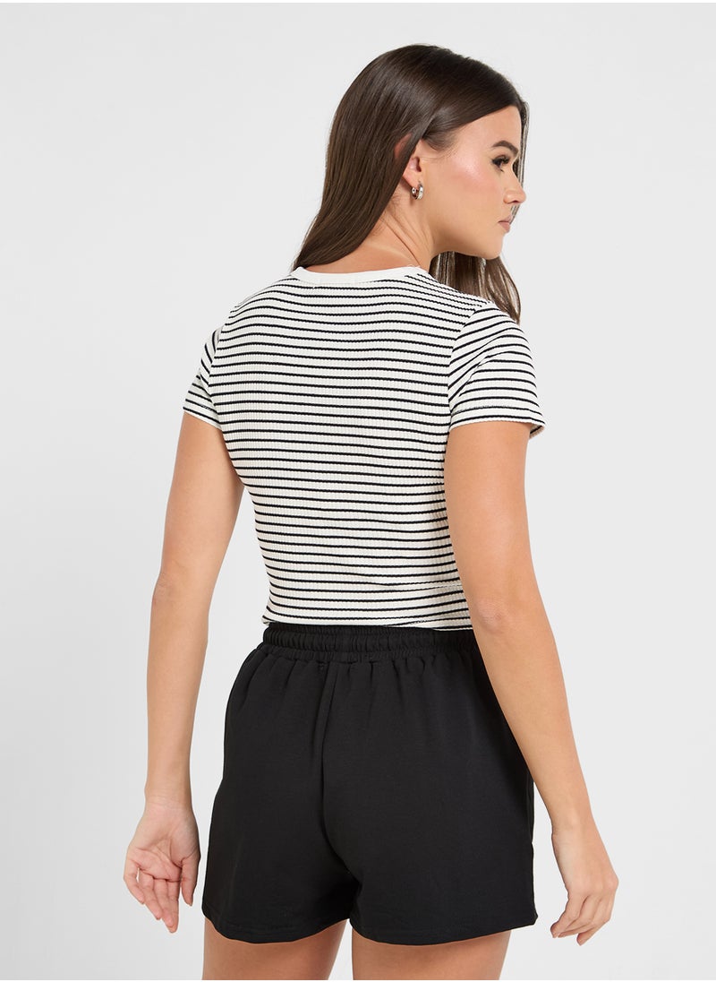 Ginger Basics - Stripe Crew Neck T-Shirt - Image 1