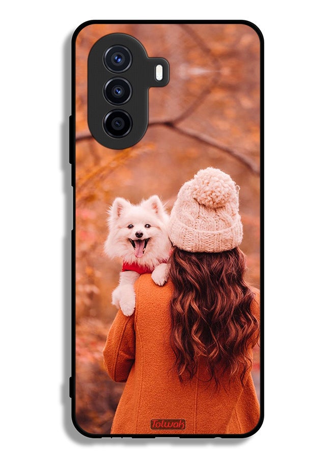 Tolwak Huawei nova Y70 Protective Case Cover Holding Puppy - Image 2